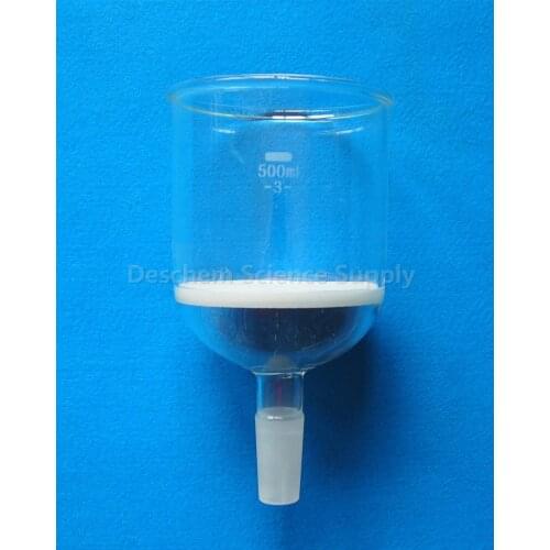 500ml,24/40,Glass Buchner Funnel,3# Coarse Filter,Chemistry Laboratory Glassware