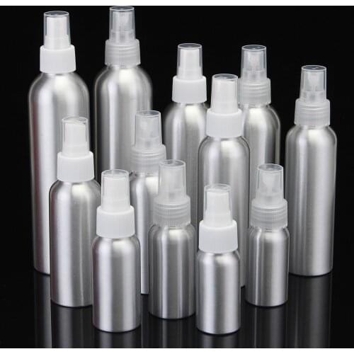 30/50/100/120/150/250ml Aluminium Spray Atomiser Bottle Metal Empty Bottles Fine Mist Pump Atomizer Cosmetic Containers Tool