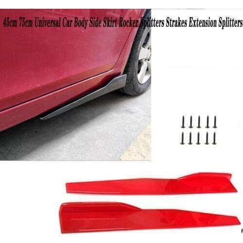 2pcs Car Side Skirt Bumper Diffuser Spoiler Aprons For Hyundai Solaris Tucson 2016 I30 IX35 I20 Accent Santa Fe Citroen C4 C5 C3