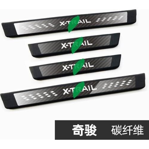 Car styling for Nissan X-Trail X Trail T32 2014-2019 ABS rubber Scuff Plate/Door Sill Car door cover outside door sill plate