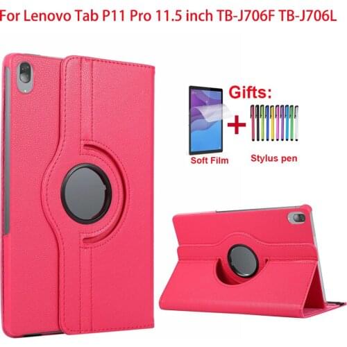 360 Degree Rotating Tablet Case For Lenovo Tab P11 Pro Case 11.5 inch TB-J706F TB-J706L Capa Funda Coque