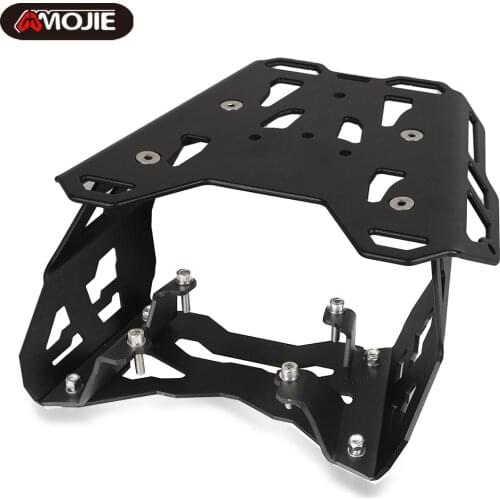 For Yamaha Tenere 700 2019 2020 2021 Motorcycle Black Luggage Carrier Rack Support Holder Saddlebag Cargo Shelf Bracket Kit