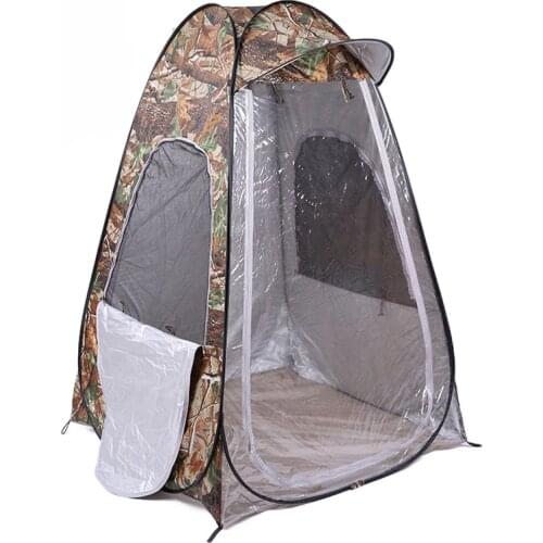 Camouflage Portable Privacy Shower Toilet Camping Pop Up Tent photography tent movable outdoor winter fishing tent with cap