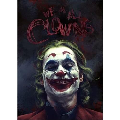 Full Drill Square Joker 5d DIY Diamond Painting Set Joker Movie Picture Home Decor Diamond Art Paintings Mosaic Cross Stitch Kit