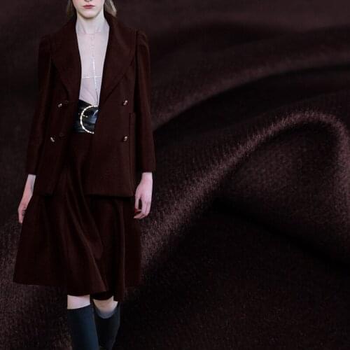Red Raspberry Wine Red Twill Cashmere Wool Fabrics Garment Material Women Suits Pants DIY Sewing Cloth Tailor Freeshipping