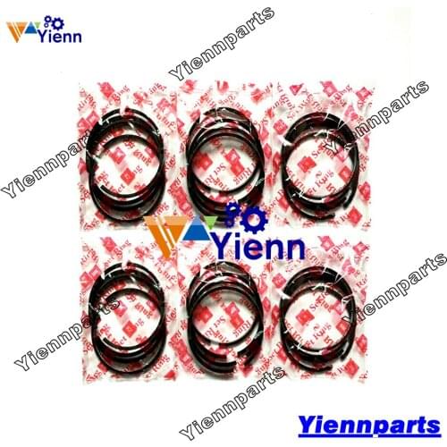 For Cummins 6BT Piston Ring Set 5.9L 12V Engine DODGE RAM PICKUP Excavator Tractor Laoder Diesel Engine Parts