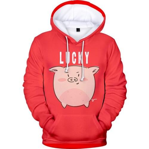 Fashion Design Lucky Pig 3D Men/women Hoodies Sweatshirts Fashion Kawaii Hoodies 3D Winter Casual Sweatshirt Boys/girls Coat