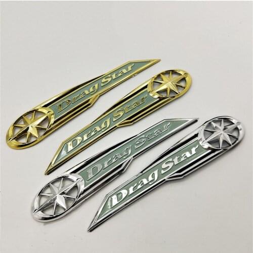 Motorcycle 3D Gas Tank side Emblem Badge Decal Stiker For Yamaha Dragstar XVS XV 400 650 1300 650 950 250 Tourer