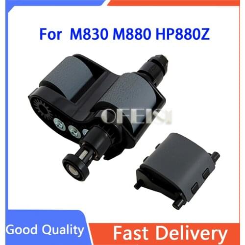 1SETX Original ADF Roller Replacement kit Pick up Roller Separtion Pad For HP M830 M880 HP880Z M880Z M880Z+ printer parts