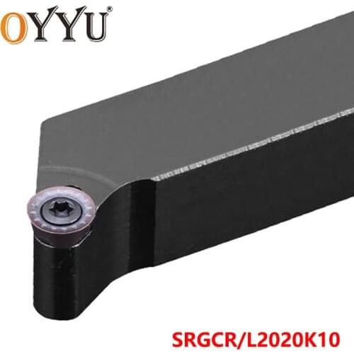 OYYU SRGCR SRGCL 2020 Cutting Arbor SRGCR2020K10 SRGCL2020K10 Cabride Inserts External Turning Toolholder Lathe Cutter Shank CNC