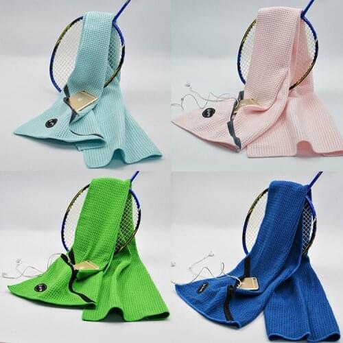 30*110cm Sports Towel Microfiber With Poacket Gym Towel toalha de esportes Swimming Travel Towel essiential 6 colors