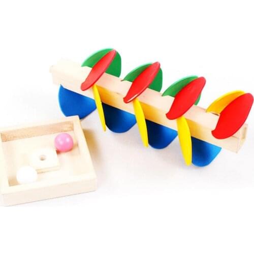 Rainbow Ball Drop Toy Toddlers Educational Drop And Go Ramp Toy