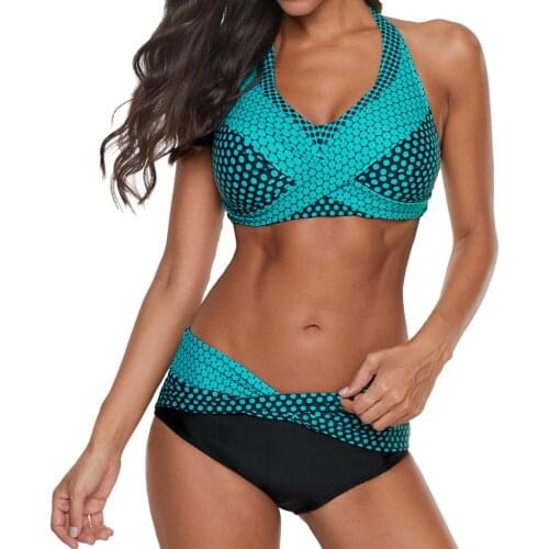 Sexy Brazilian Bikini Set 2020 Summer Two Pieces Swimwear Women Halter Vest Tops Swimsuit Beach Bathing Suit Biquini Feminino