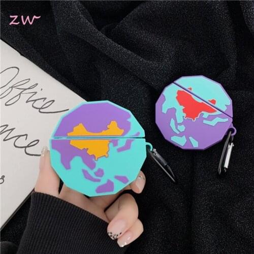 3d patchwork tellurion silicone case apple airpods 1 2 case bluetooth headset protective cover for air pods pro cases soft cover