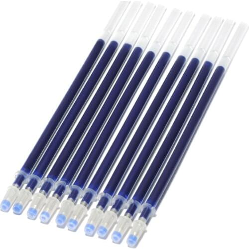 10PCS/LOT 13CM Length 0.5mm Point Roller Ball Pen Refill Black Blue Ink Ballpoint Pen Refills Office School Supplies DIY Sale