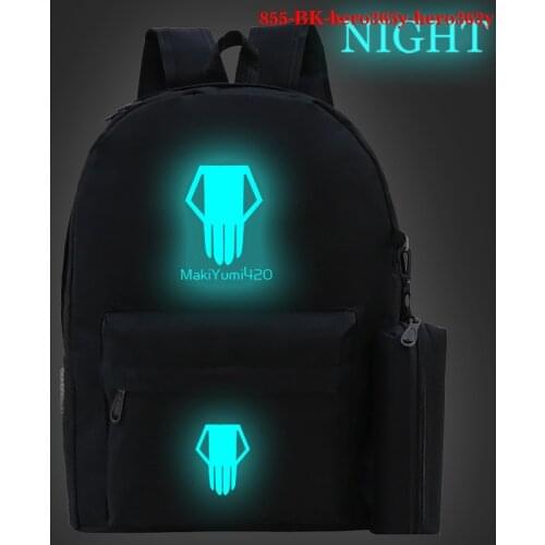 Luminous Boku No Hero Academia Anime Backpack Teenage Children Cartoon Manga Luminous Schoolbag Girls Boy Schoolbag Mochila Gift