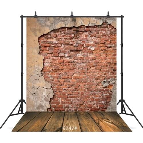 Vintage Grunge Wall Wooden Floor Vinyl Photographic Background For Child Baby Shower Portrait Backdrop Photocall Photo Studio