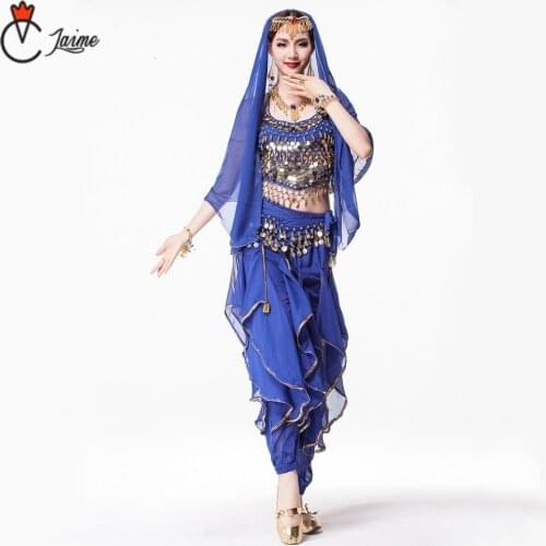 Bollyhood Indian costume Sari Indian Clothing Suit Women Indian Pants Costume 8 pieces