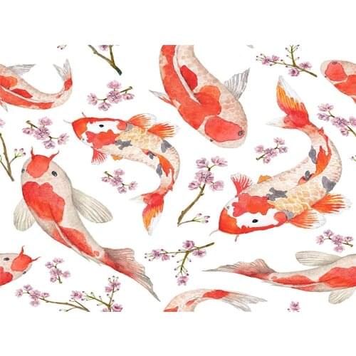 Animal Carp DIY Cross Stitch Embroidery 11CT Kits Needlework Craft Set Cotton Thread Printed Canvas Home Decoration For Sell