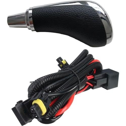 1Pcs Car Fog Light Relay Harness H11 880 Relay Adapter & 1x AT Car Shift Gear Knob for Toyota Corolla Land Cruiser