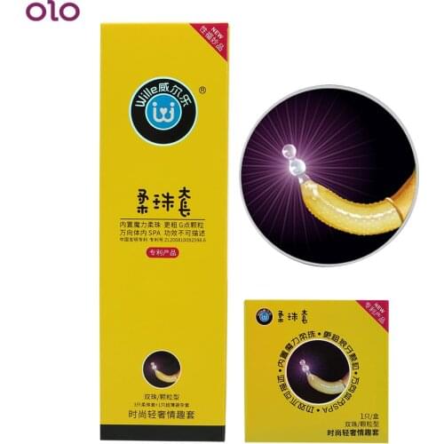 1pc Ultra Thin Delay Ejaculation Adult Sex Products G-spot Stimulator Dual Beads Dotted Condoms Natural Latex