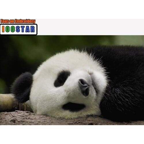 100% Full 5D Diy Square/Round Daimond Paintings Cute panda 3D Diamond Painting Rhinestones Paintings Embroidery