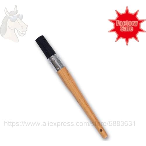 16 1015 Wooden hoof oil brush with PP bristles wooden grip 26cm horse grooming hoof care factory direct sale
