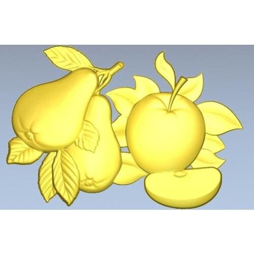 3d model relief for cnc in STL file format Fruits