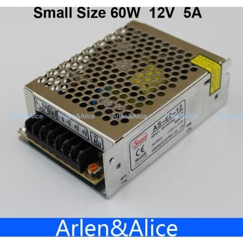 60W 12V 5A Small Volume Single Output Switching power supply for LED Strip light