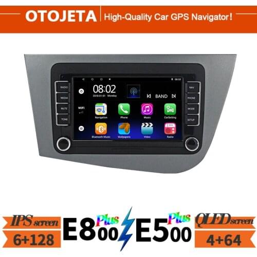 For Seat Leon Altea Toledo 2002 015 Car Radio Stereo GPS Navigator 6GB Ram Autoradio 2Din Android 10 Bluetooth Multimedia Player