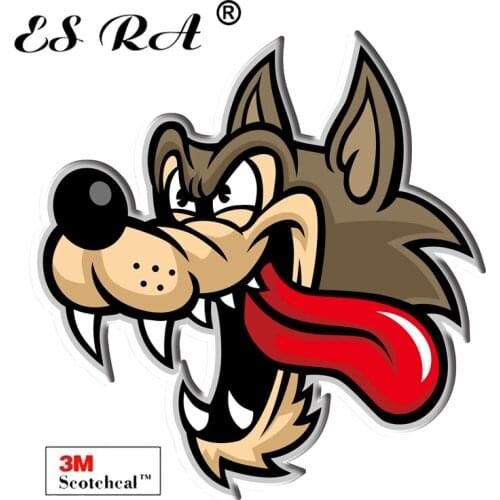 Car Decals Vinyl Stickers Cartoon Animal Wolf Pegatinas For Kids Skateboard Pitcher Laptop Luaggage Room Fridge Waterproof