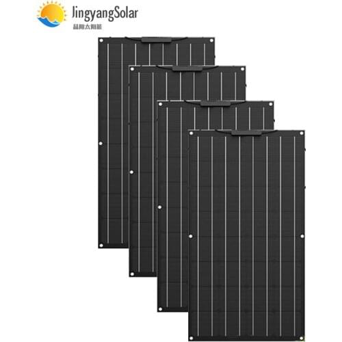 More durable semi-flexible solar panels, ETFE 100w semi-flexible solar panelsolar cell for 12V battery charg 100w 200w 300w 400w
