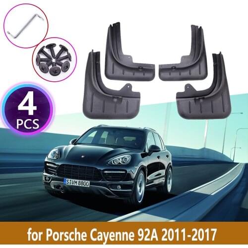Mudguards For Porsche Cayenne 92A 2011 2012 2013 2014 2015 2016 2017 Cladding Splash Mud Flaps Mud Guards Mudflap Accessories