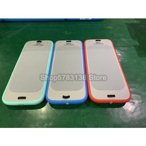 Fast Delivery Water Floating Mat On Sale 2*0.9*0.1m Or Customized Water Yoga Track Mat For Gymnastics Free Pump