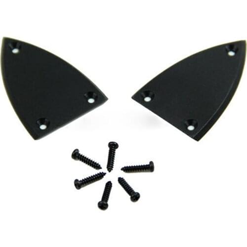 Black Truss Rod Cover With Screws For Guitar 3 Holes Guitar Parts Accessories