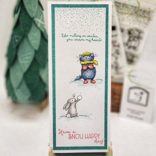 It Kisses Were Snowflakes Cats Rats Dies Corresponding Stamps DIY Scrapbooking Card Album Making Crafts Stencil 2020