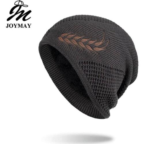 Joymay New arrival Winter Beanies Hat Unisex Classic Warm Soft Skullies Knitting Hats For Men Women WM122