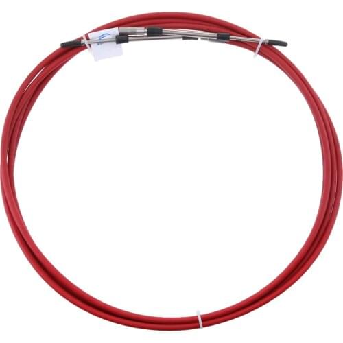 2pcs Red 080 Series Type Boat Marine Throttle & Shift Control Cable 21 FT