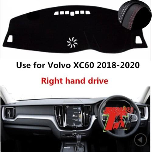 TAIJS Factory Classic Anti cracking Leather Car Dashboard Cover For Volvo XC60 2018 2019 2020 Right hand drive