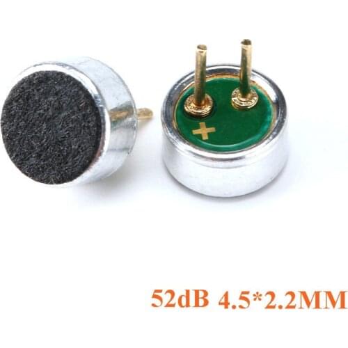 100pcs Microphone 6*5mm 9*7 4.5*2.2 6*2.2mm Mic Condenser Electret Microphone Pickup 6x5 9x7mm 4.5x2.2mm 6x2.2mm MP3 Accessories