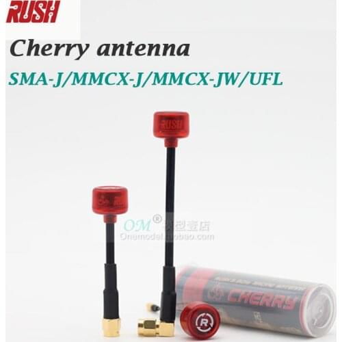 1pcs Rush Cherry FPV 5.8G Antenna RHCP SMA SMA-JW MMCX-J MMCX-JW Racing 3 Connector Adapter FPV Quadcopter Racing Drone