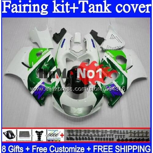 +Tank For SUZUKI SRAD GSXR 750 600 GSX-R600 White Green 62MC.95 GSXR750 GSXR600 96 97 98 99 00 1996 1997 1998 1999 2000 Fairing