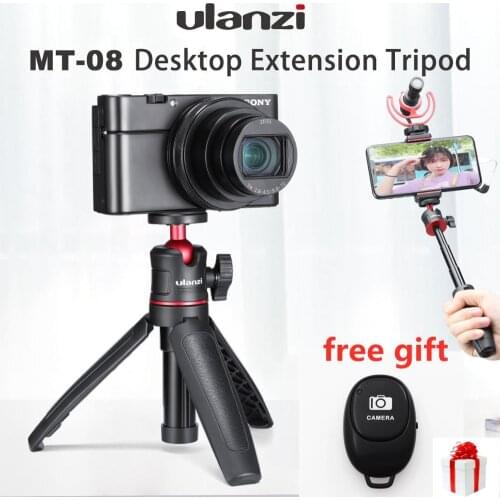 ULANZI MT-08 Extend Pole Mini Tripod Monopod Mount Handle Grip for Gopro 8/7/6/5 Sony Nikon Canon Camera Tripod DJI OSMO Action