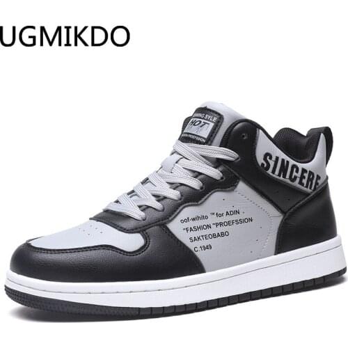 Mens High Quality Casual Shoes Leather Sneakers Fashion Men Vulcanized Shoes Zapatillas Hombre