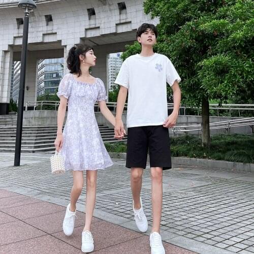 2021 new dress couple outfit temperament small skirt suit couples clothes couples clothing