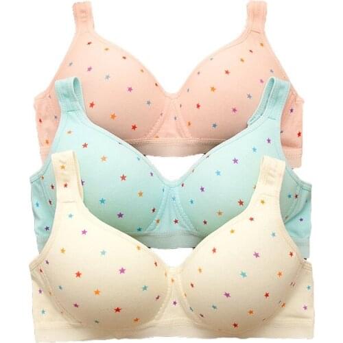 New Summer girl Cotton Underwear No Rims Comfortable Girls Underwear Bra for 12-16year Teenagers Small Breast Development Bra