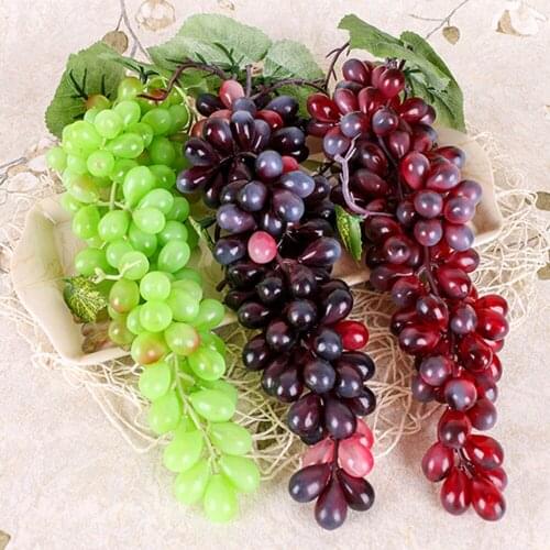 NEW Artificial Fruits Artificial Grapes Plastic Fake Fruit Christmas Home Festival Decoration Simulation Fruit
