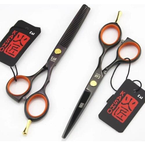 Kasho Professional 5.5 inch Salon Hair Scissors Barber Hairdressing ShearsCutting Thinning Styling Tool