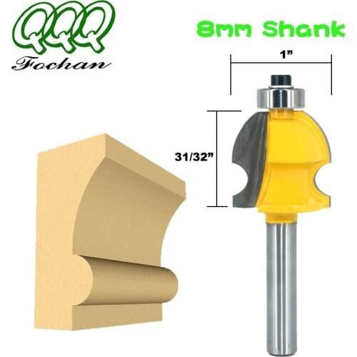 QQQ 1pc 8mm Shank Line Architectural Molding Router Bit Woodworking Tenon Milling Cutter for Wood Machine Tools