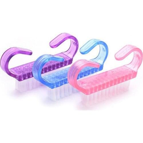 Portable Trumpet Horn Handle Nail Art Dust Cleaning Brush Manicure Pedicure Tool Trumpet Horn Handle Manicure Tool Portable